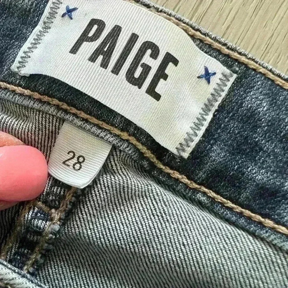 PAIGE Verdugo Ankle Straight Dark Wash Jeans Women’s Size 28 - Picture 5 of 8